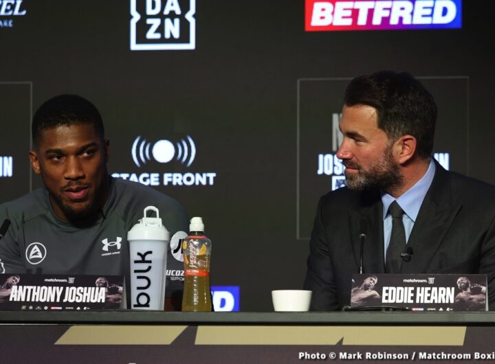 Eddie Hearn Shuts Down Joshua Vs. Fury Fight Claim