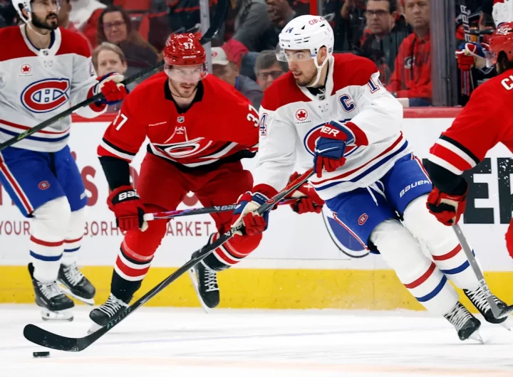 Suzuki lifts streaking Canadiens to 3-1 win over Hurricanes