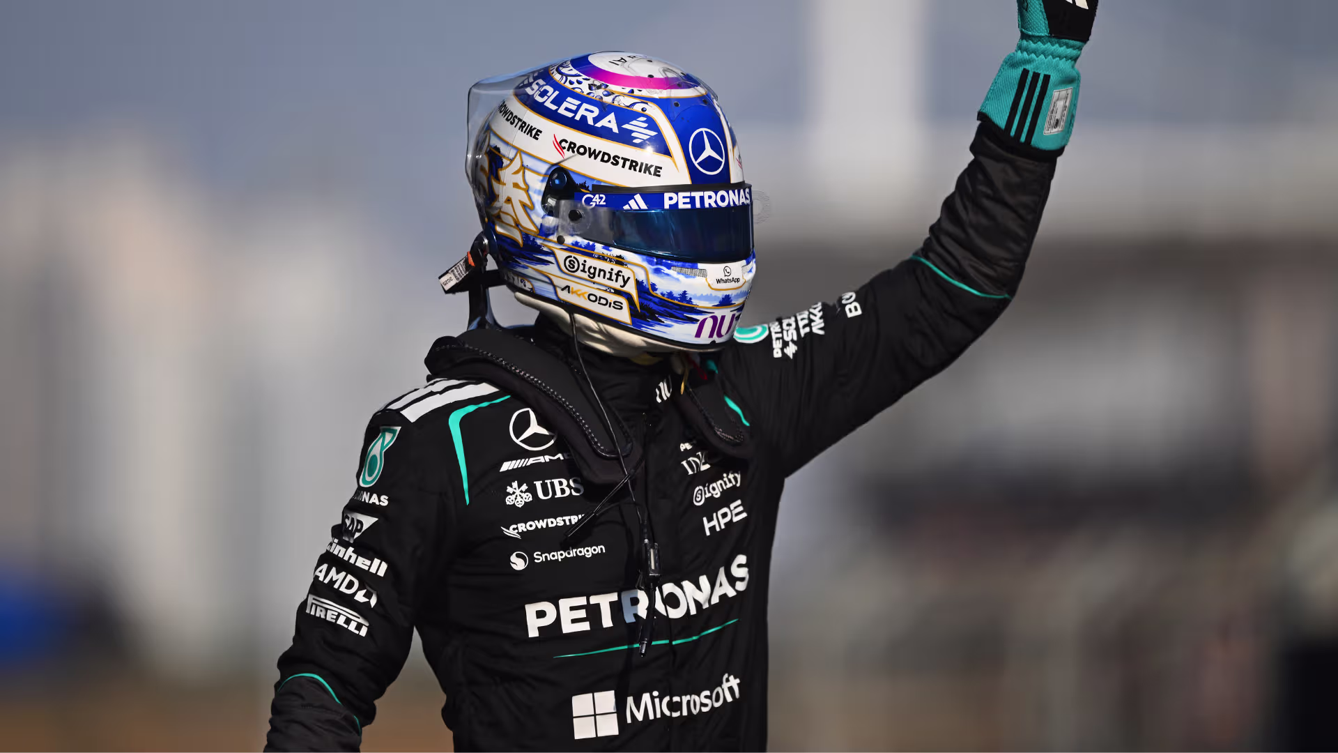George Russell clinches pole position in China Sprint Qualifying ahead of Kimi Antonelli