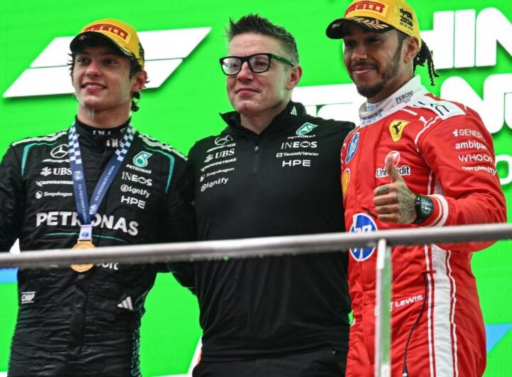 Chinese Grand Prix: Kimi Antonelli gets first race win, Lewis Hamilton on podium