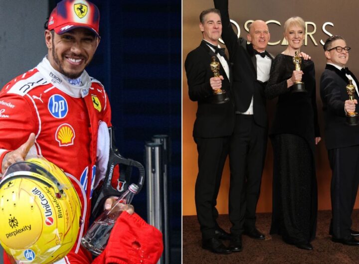 Lewis Hamilton's epic Sunday as 'F1' movie claims Oscar after Chinese GP podium