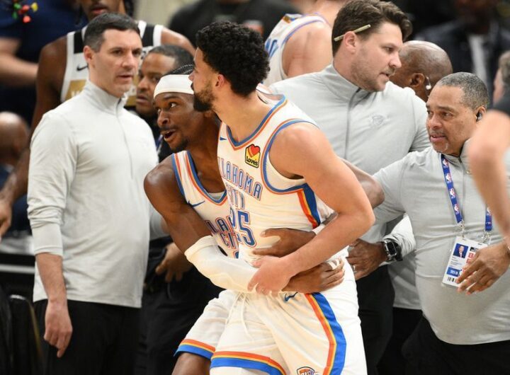 Four ejected after Thunder-Wizards altercation