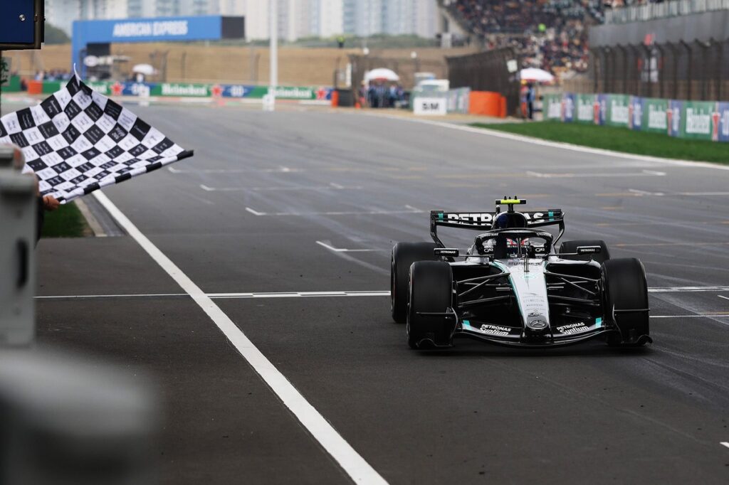 Antonelli takes maiden win as Hamilton scores first Ferrari podium