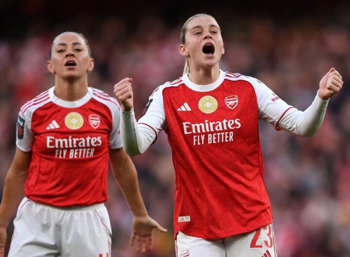Alessia Russo nets hat trick as Arsenal thrash Tottenham