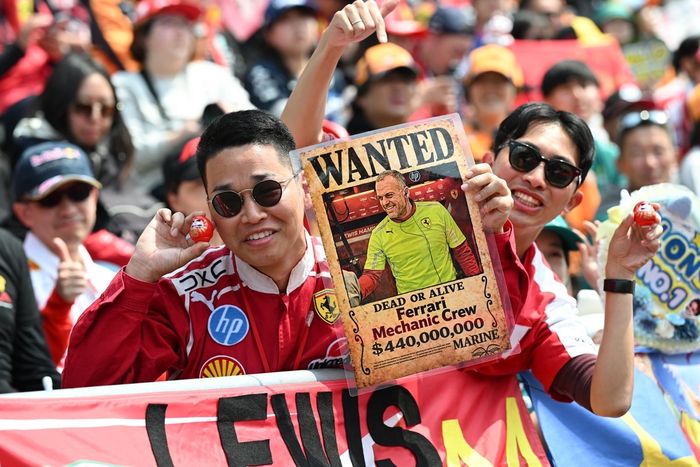 Ferrari fans.