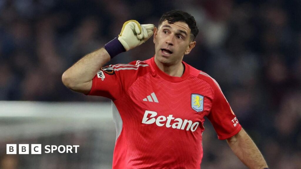 Emi Martinez: Aston Villa goalkeeper puts them closer to Europa League glory under Unai Emery