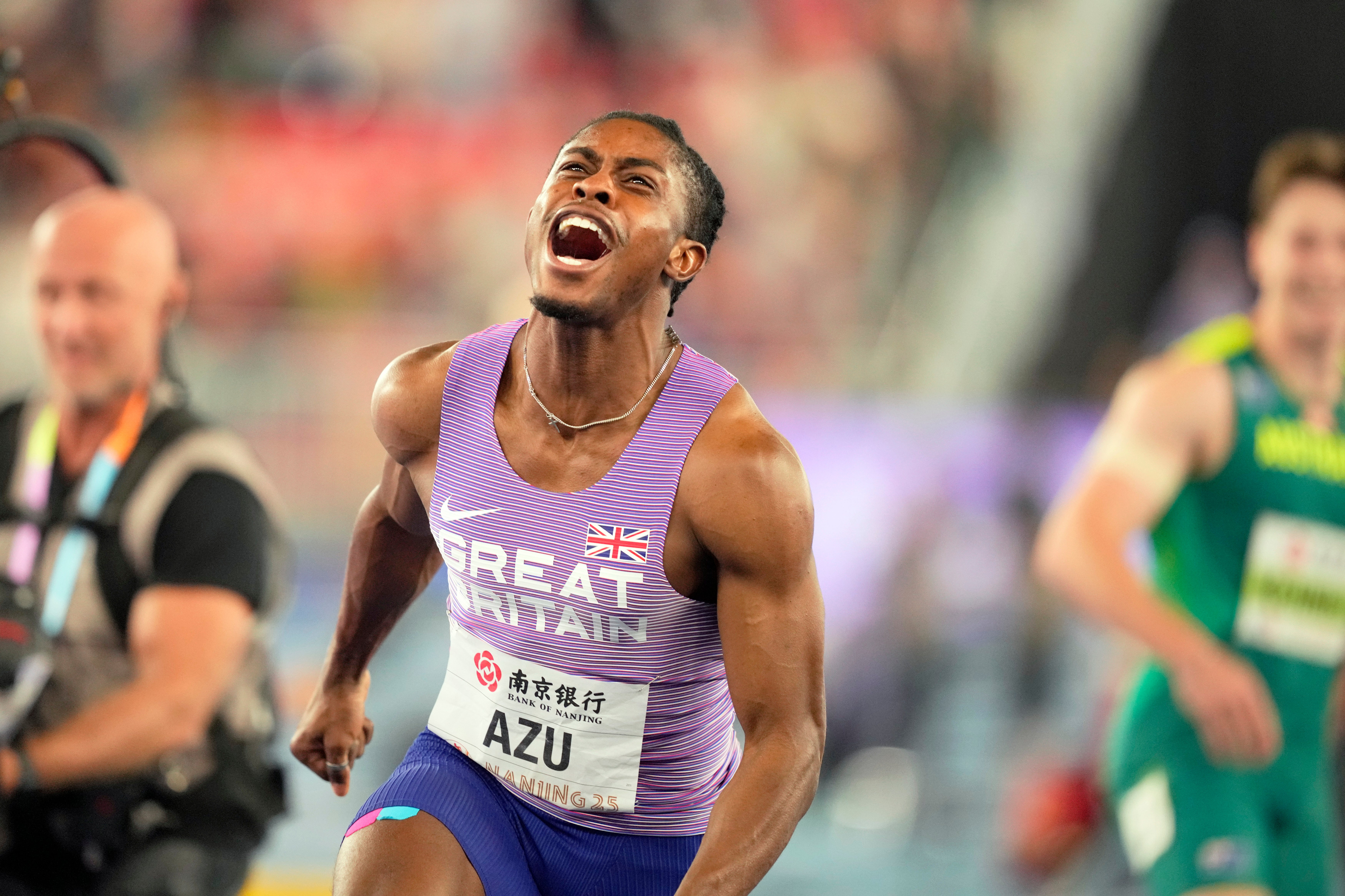 Azu ran 6.49s to win gold last year