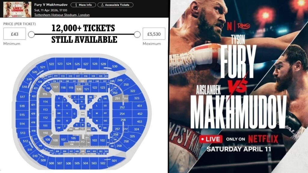 12,000+ Still Available at Tottenham Stadium