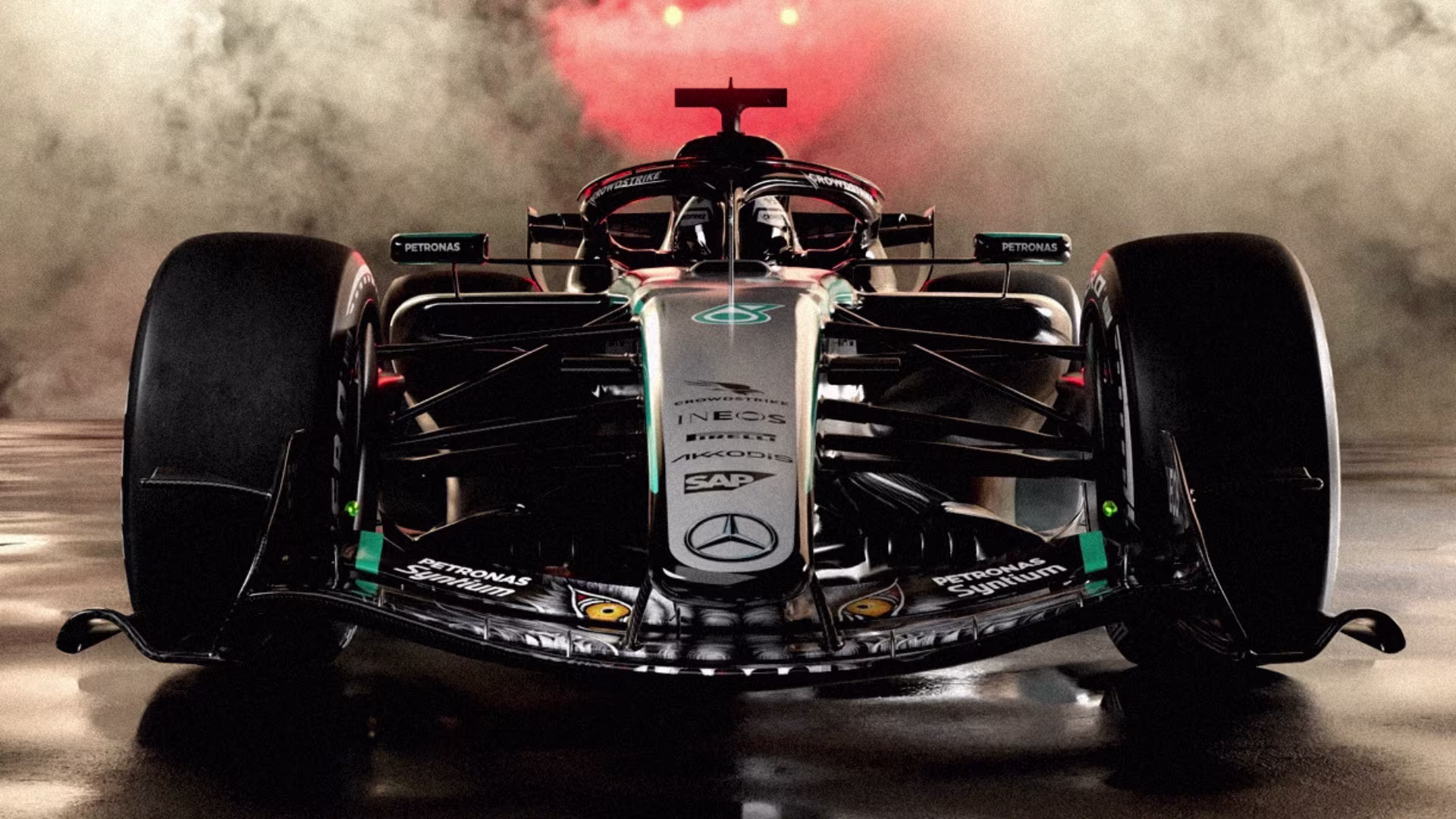 Mercedes show off wolf-inspired livery change for Japanese Grand Prix