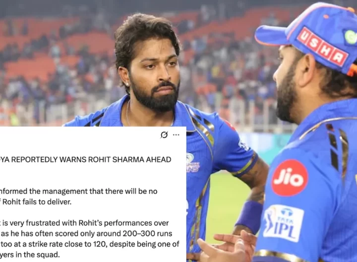 IPL 2026: Mumbai Indians responds to claims of Hardik Pandya issuing a warning to Rohit Sharma