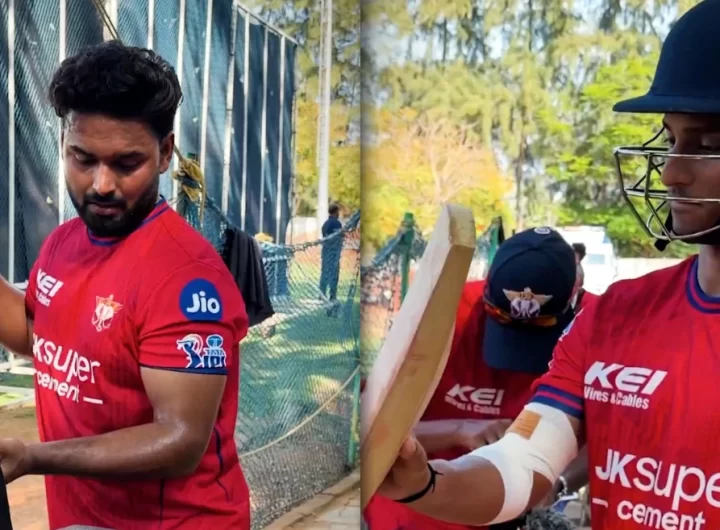 WATCH: LSG captain Rishabh Pant gifts bat to Ayush Badoni with hilarious warning