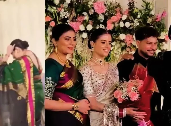 WATCH: Kuldeep Yadav touches Ravindra Jadeja and wife’s feet in respect at wedding reception