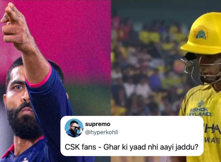 IPL 2026: “Ghar ki yaad nahi aayi” – Ravindra Jadeja’s ‘gun’ celebration after dismissing Shivam Dube sparks Dhurandhar memes
