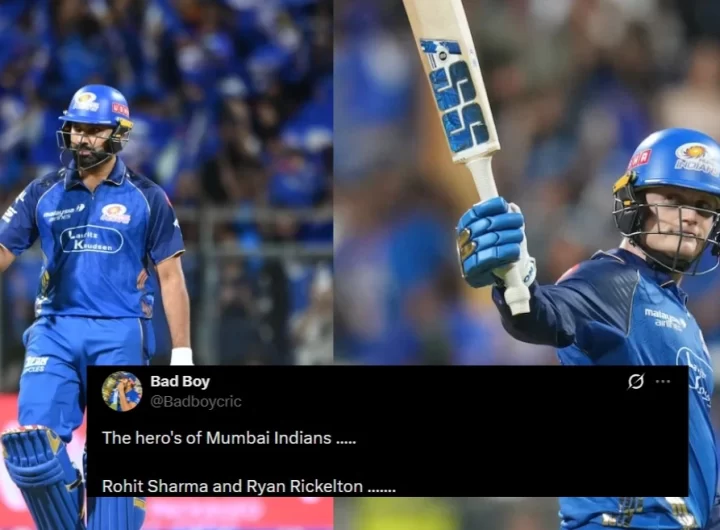 Fans erupt as Rohit Sharma, Ryan Rickelton guide MI to record-breaking win over KKR in IPL 2026