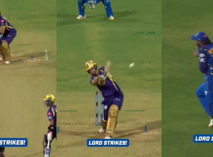WATCH: Shardul Thakur’s slower ball masterclass dismisses Finn Allen in MI vs KKR IPL 2026 clash