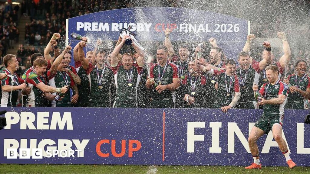 Prem Rugby Cup: Leicester 66-14 Exeter: Tigers crush Chiefs to win first cup title