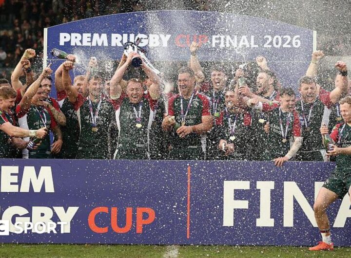 Prem Rugby Cup: Leicester 66-14 Exeter: Tigers crush Chiefs to win first cup title