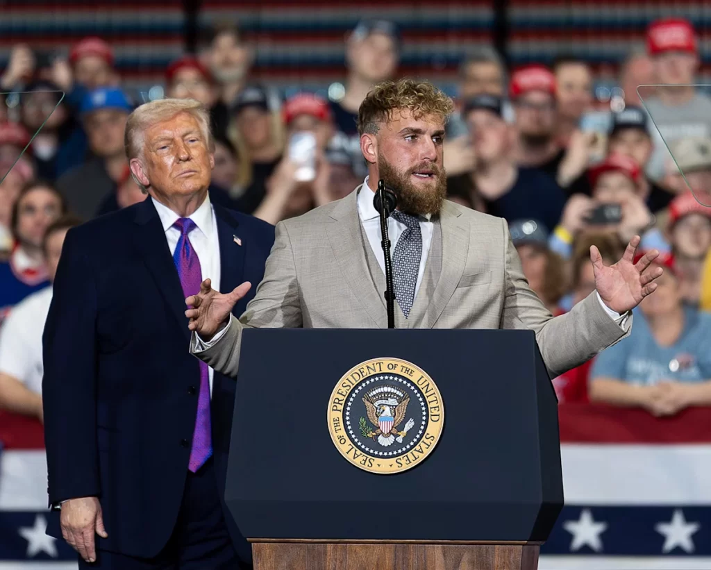 Jake Paul hints at next opponent during Trump interview