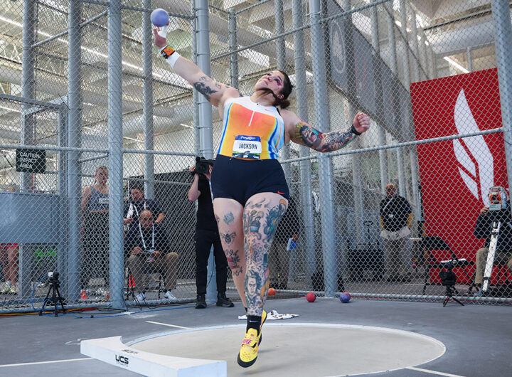USATF Indoor Champs Women — Reluctant Indoor Putter Jackson Raises AR