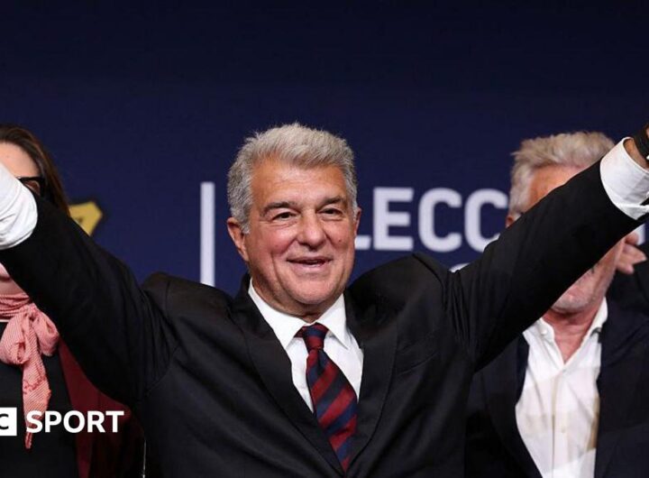 Joan Laporta re-elected Barcelona president, beating Victor Font