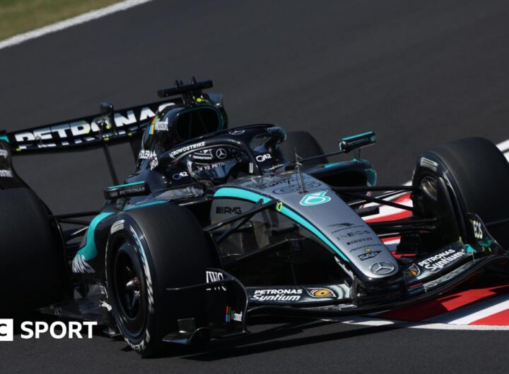 Japanese Grand Prix: George Russell fastest from Kimi Antonelli in Suzuka first practice