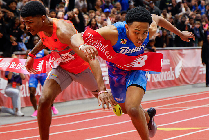 New Balance Indoor Boys — Wilson’s Swan Song Nearly Perfect