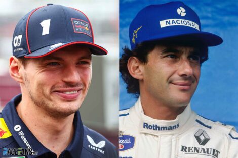 Max Verstappen and Ayrton Senna
