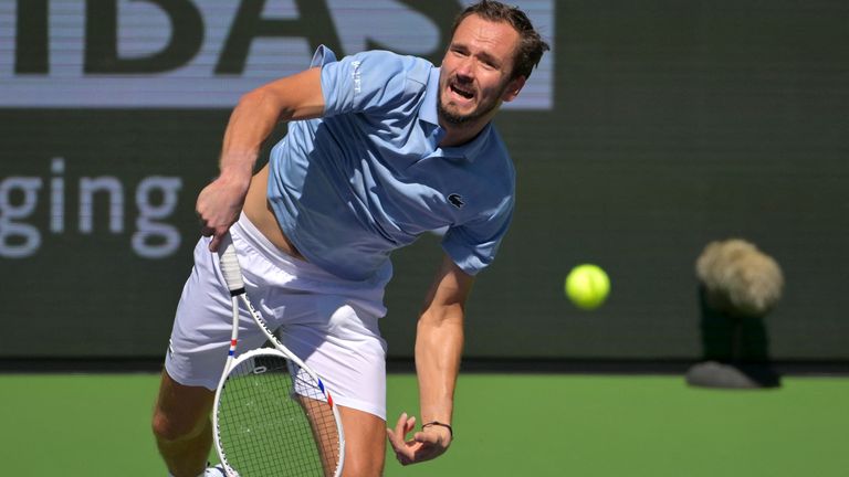 Medvedev is in fine form going into the clash with Draper. Pic: Reuters
