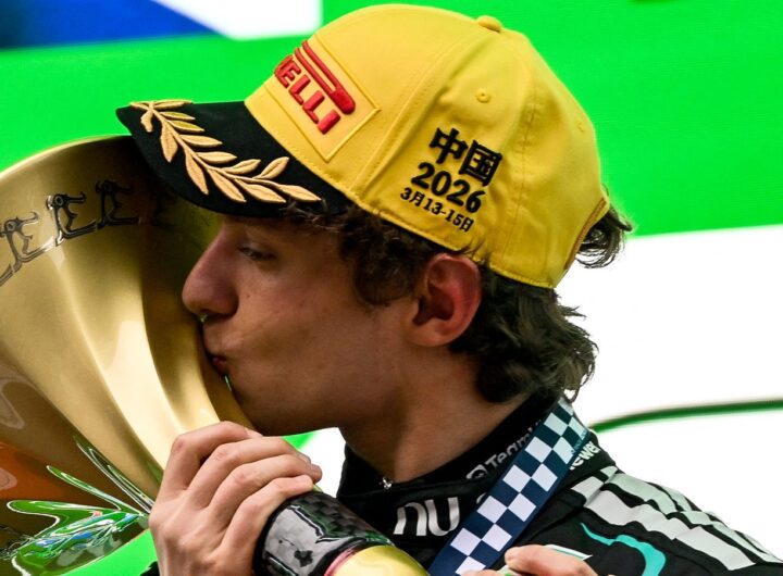 Chinese GP: Kimi Antonelli claims maiden F1 win from George Russell as Lewis Hamilton gets first Ferrari podium in Shanghai | F1 News