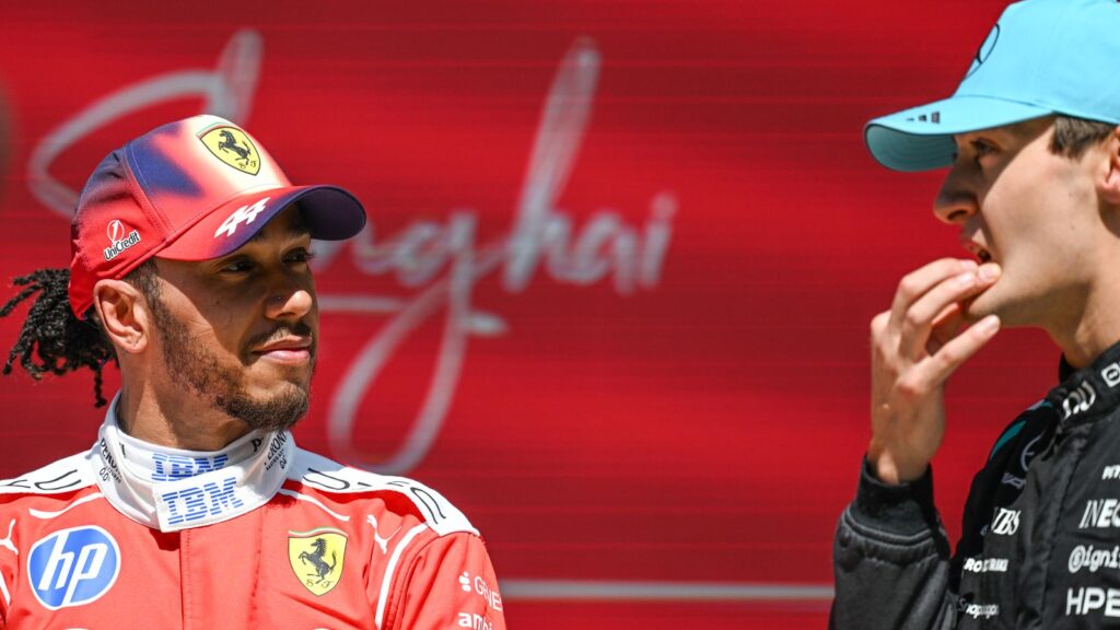 Chinese GP: Lewis Hamilton makes cryptic message engine claim as Kimi Antonelli, George Russell lock out front row | F1 News