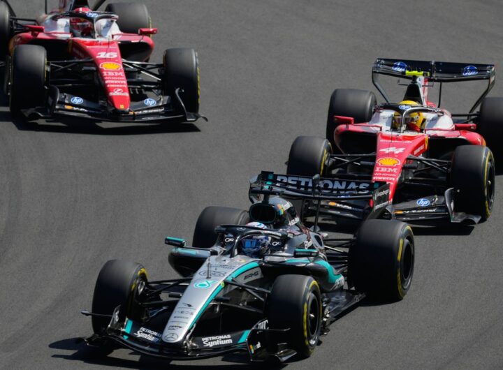 Chinese GP Sprint: George Russell wins for Mercedes after thrilling battle with Lewis Hamilton in Shanghai | F1 News