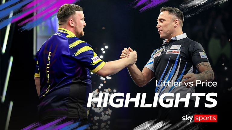 Highlights of Gerwyn Price against Luke Littler from Night 6 of the Premier League in Nottingham