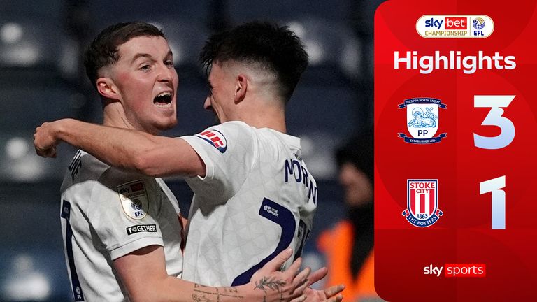 Highlights of the Sky Bet Championship match between Preston North End and Stoke City.