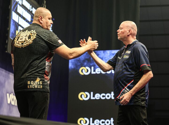 Belgian Darts Open: Former world champions Michael Smith and Raymond van Barneveld eliminated in first round | Darts News