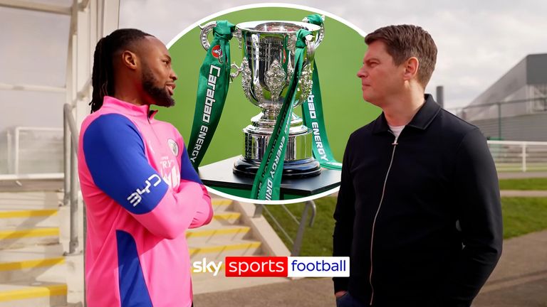 Man City's Antonie Semenyo talks through his humble beginnings in the lower levels and how his close ones have supported him through his journey, and what it would mean to him to lift the Carabao Cup on Sunday.