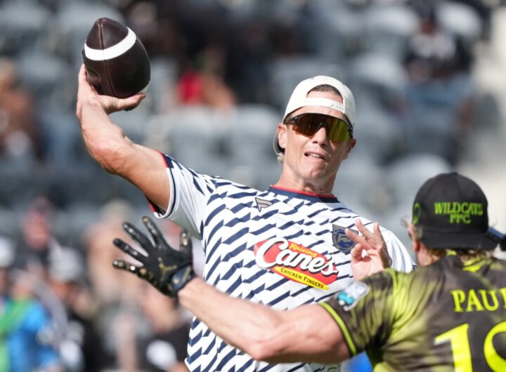 Tom Brady drops a hint after a day of tossing dimes