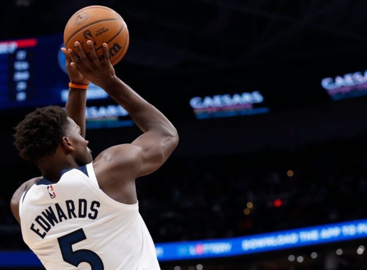 Edwards ineligible for NBA awards after Wolves rule him out vs. Pistons