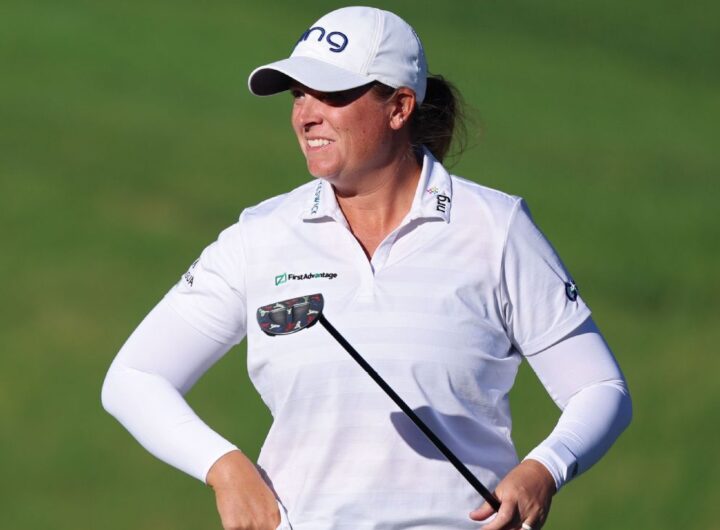 Lauren Coughlin leads by 5 at Shadow Creek in windy round