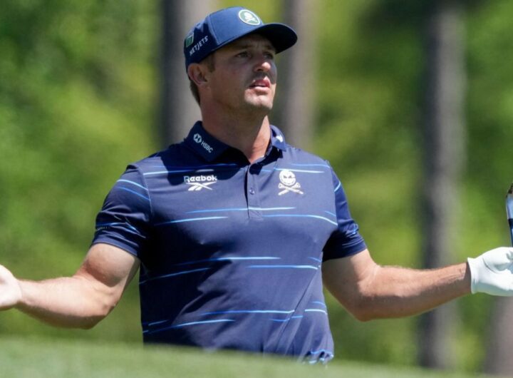 Bryson DeChambeau triples No. 11, cards 76 to open Masters