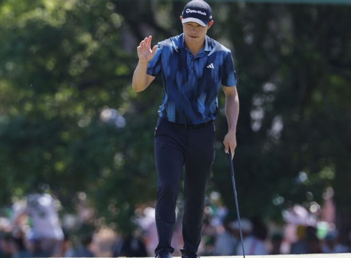 Collin Morikawa hobbles way to T-7 at Masters