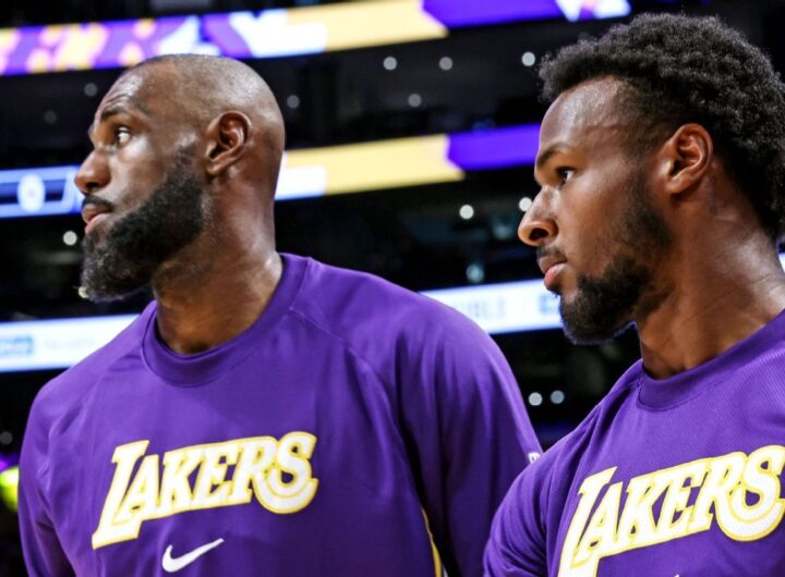LeBron looks forward to sharing floor with Bronny in playoffs