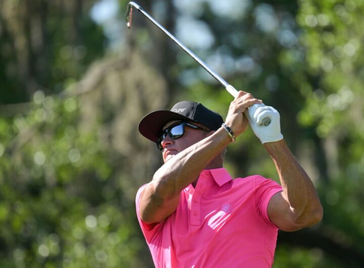 Brian Gay, Scott Hend share lead in Senior PGA Championship