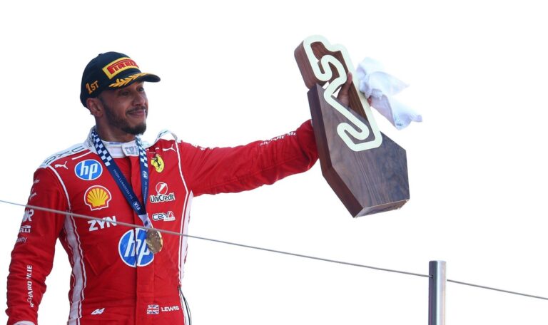 Lewis Hamilton's emotional message on first Ferrari F1 win: "You helped me achieve this dream"