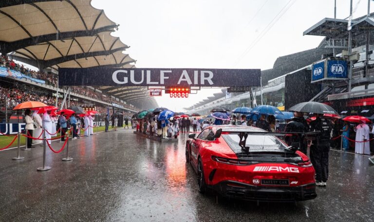 F1 Bahrain GP in Malaysia start delayed as thunderstorms hit Sepang